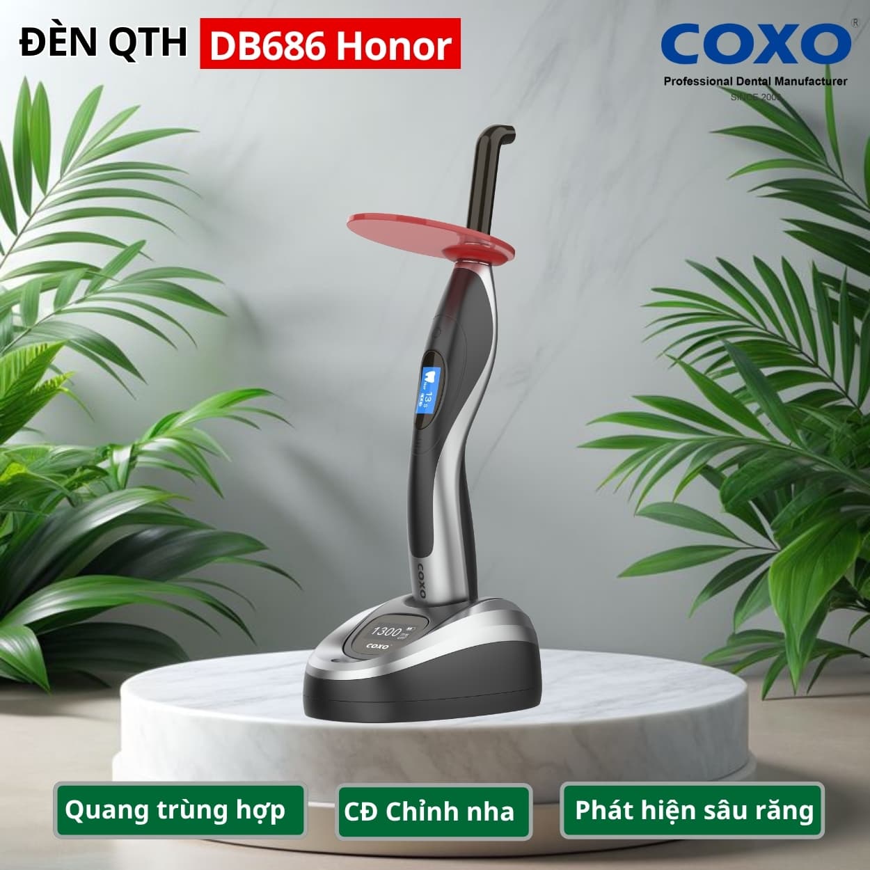 COXO DB686 Honor — Đèn LED Trám Quang Đa Chức Năng