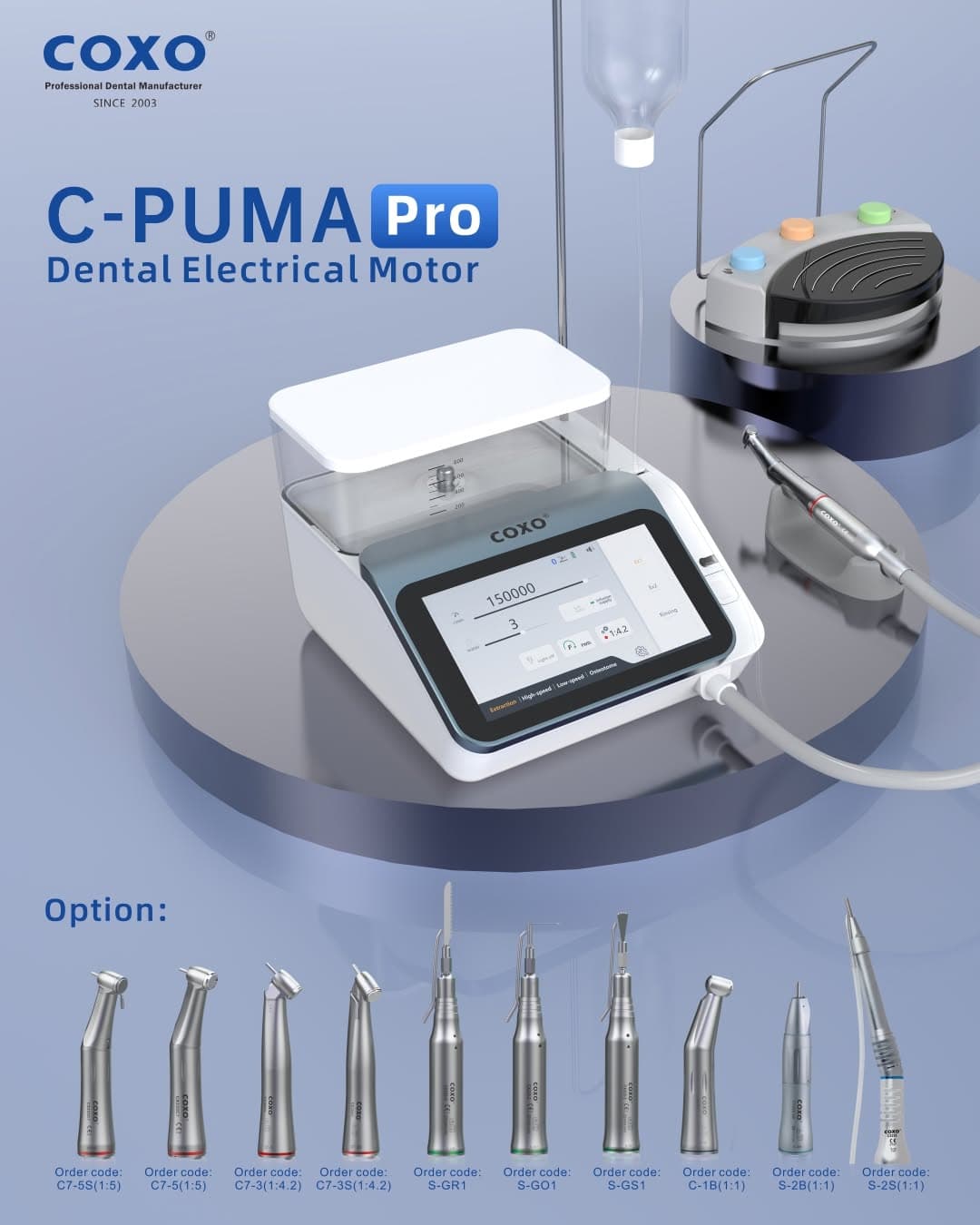 COXO C-PUMA Pro — Motor Phẫu Thuật Nha Khoa Toàn Diện