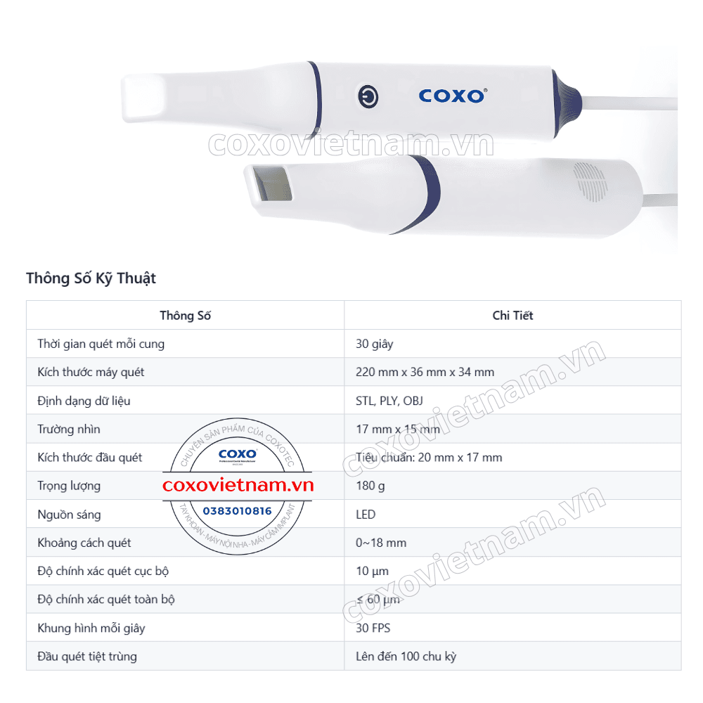 Máy scan trong miệng COXO DL-300P