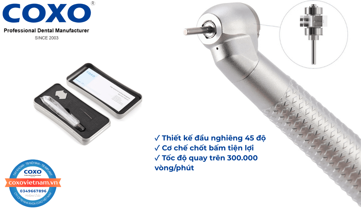 Tay khoan nhanh COXO chếch 45 độ không đèn