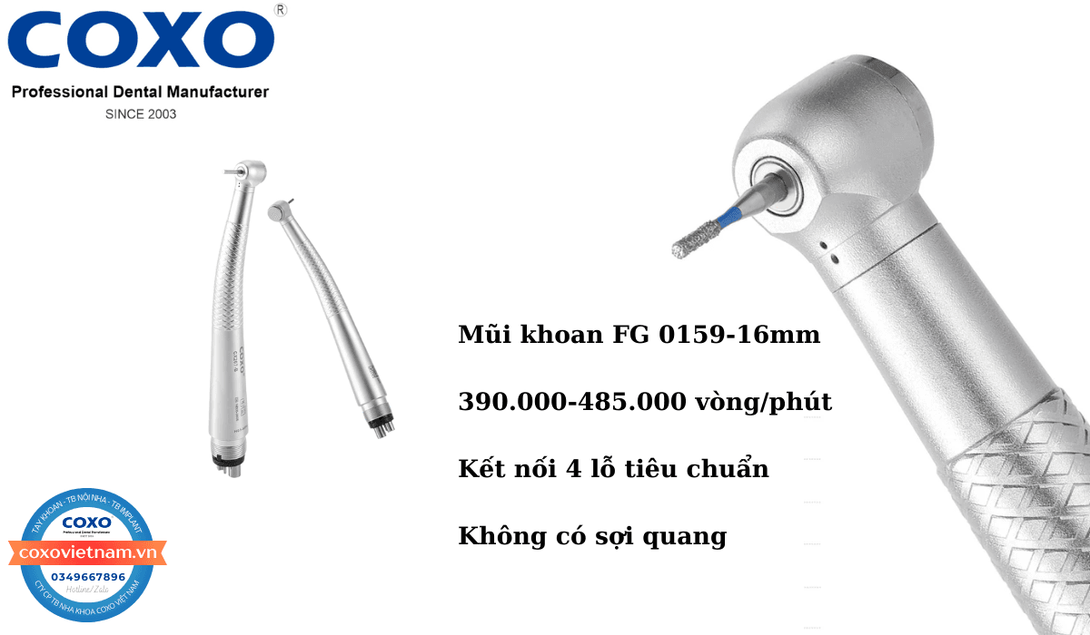 Tay khoan nhanh COXO đầu mini không đèn CX207-B (H03)