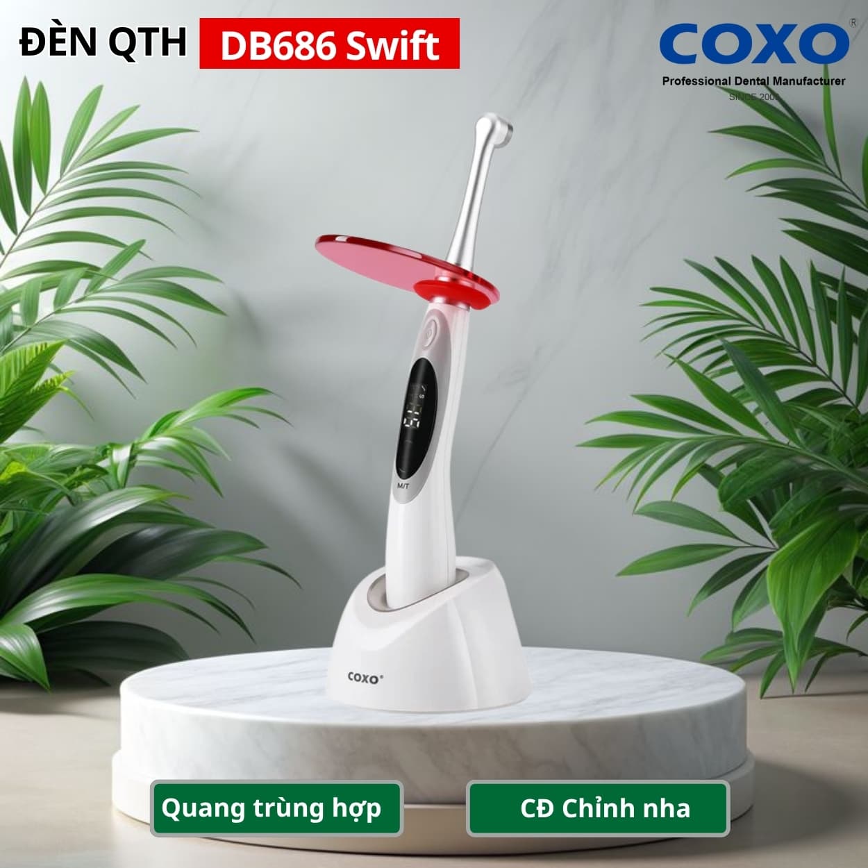 COXO DB686 Swift — Đèn LED Trám Quang Không Dây